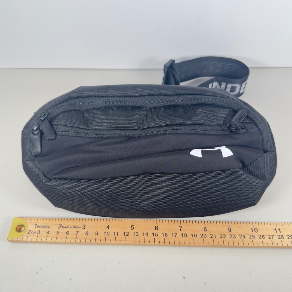 Under Armour Flex Waist Bag Black UA Storm Water Repellent Hip Pack OSFA New - Picture 11 of 12